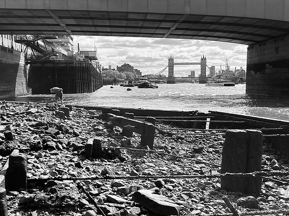 Under London Bridge, April 2026 (iPhone)